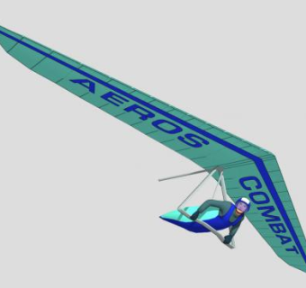 职业滑翔伞飞行员SU模型下载_sketchup草图大师SKP模型