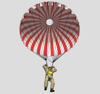 空降兵SU模型下载_sketchup草图大师SKP模型