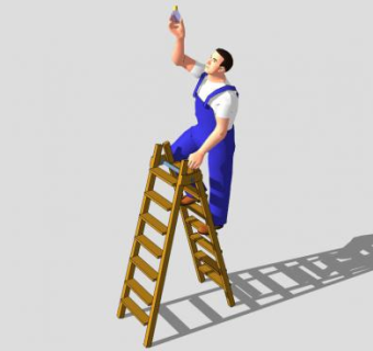 水电工人SU模型下载_sketchup草图大师SKP模型