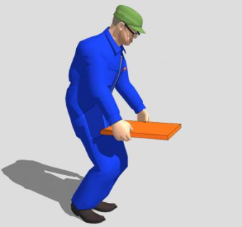 搬砖工人SU模型下载_sketchup草图大师SKP模型