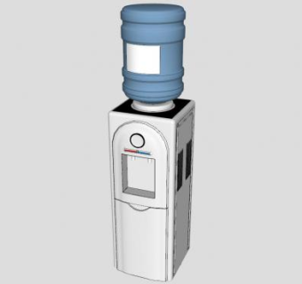 新的一台饮水机SU模型下载_sketchup草图大师SKP模型