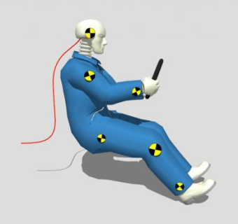 穿着蓝色衣服的人类骨架SU模型下载_sketchup草图大师SKP模型