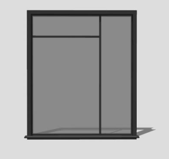 落地窗窗户窗口SU模型下载_sketchup草图大师SKP模型