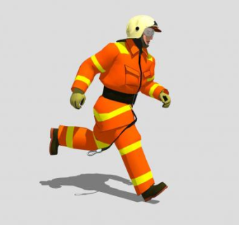 消防员SU模型下载_sketchup草图大师SKP模型