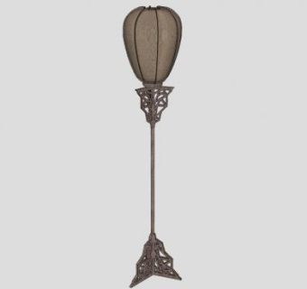 中式落地灯sketchup模型下载_sketchup草图大师SKP模型