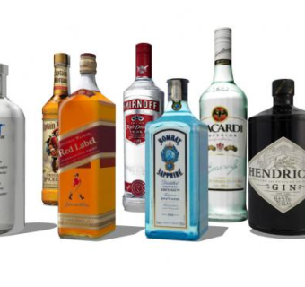 名酒酒瓶SU模型下载_sketchup草图大师SKP模型