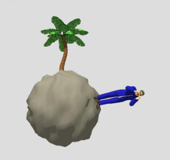 站着观察的男人SU模型下载_sketchup草图大师SKP模型