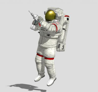 宇航员工作SU模型下载_sketchup草图大师SKP模型