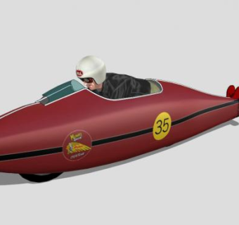 赛车手人物SU模型下载_sketchup草图大师SKP模型