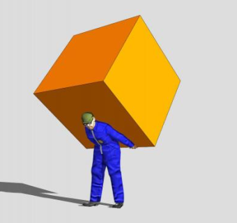 搬运东西的男人SU模型下载_sketchup草图大师SKP模型