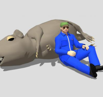 饲养员SU模型下载_sketchup草图大师SKP模型