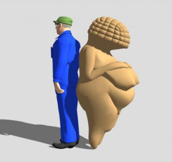 木匠人物SU模型下载_sketchup草图大师SKP模型