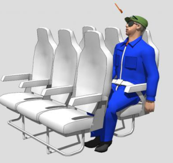 客机乘客SU模型下载_sketchup草图大师SKP模型