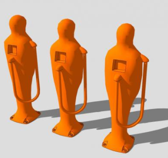 橙色设备SU模型下载_sketchup草图大师SKP模型