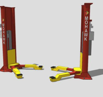 汽车维修升降机SU模型_su模型下载 草图大师模型_SKP模型