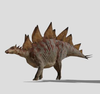 剑龙动物SU模型下载_sketchup草图大师SKP模型