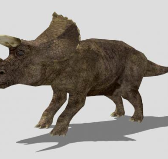 三角龙动物SU模型下载_sketchup草图大师SKP模型