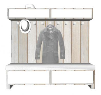 简易的衣帽柜SU模型下载_sketchup草图大师SKP模型