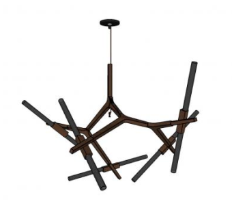 异结构吊灯灯具SU模型下载_sketchup草图大师SKP模型