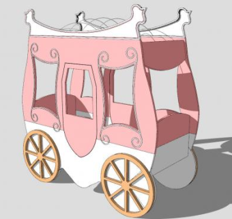 儿童移动车SU模型下载_sketchup草图大师SKP模型