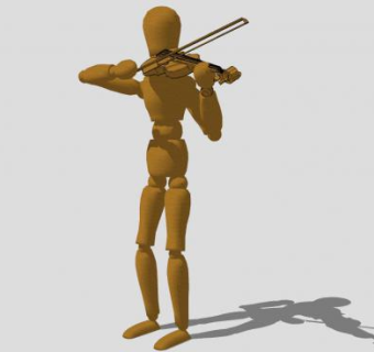 木偶人装饰摆件SU模型下载_sketchup草图大师SKP模型