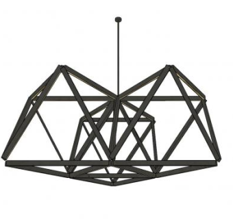 创意小吊灯工业风SU模型下载_sketchup草图大师SKP模型