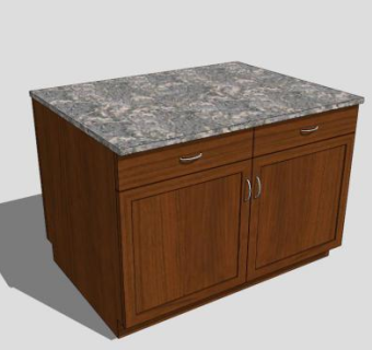 大理石落地式浴室柜SU模型下载_sketchup草图大师SKP模型