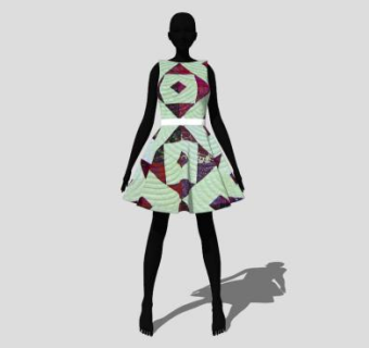 女时尚模特SU模型下载_sketchup草图大师SKP模型