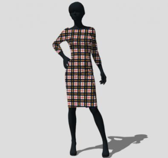 女橱窗模特SU模型下载_sketchup草图大师SKP模型