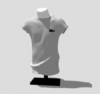 T恤男装模特SU模型下载_sketchup草图大师SKP模型