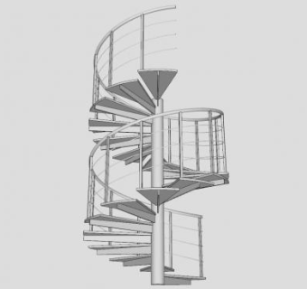 室内旋转梯楼梯sketchup模型下载_sketchup草图大师SKP模型