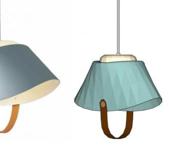 软塑料吊灯灯具SU模型下载_sketchup草图大师SKP模型