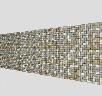 现代景观景墙设计SU模型下载_sketchup草图大师SKP模型