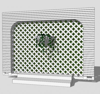现代创意景观墙sketchup模型下载_sketchup草图大师SKP模型