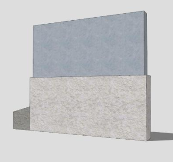 现代简约景墙SU模型下载_sketchup草图大师SKP模型