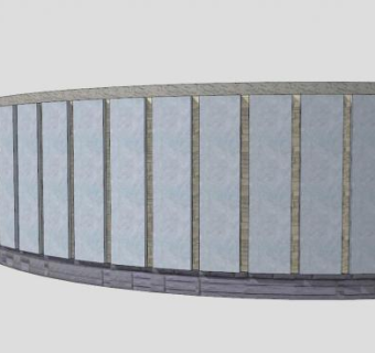 现代创意风格景墙SU模型下载_sketchup草图大师SKP模型