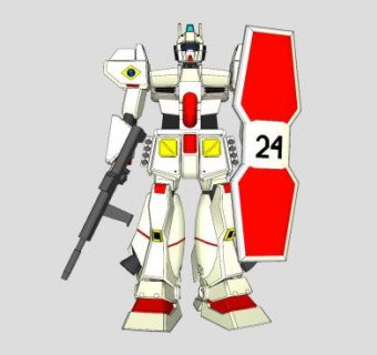 机器人机甲SU模型下载_sketchup草图大师SKP模型