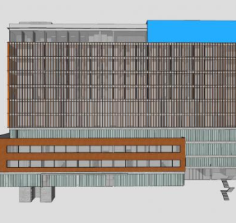 商业综合体SU模型下载_sketchup草图大师SKP模型
