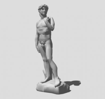 大卫雕像SU模型下载_sketchup草图大师SKP模型