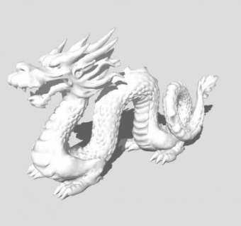 中国龙石雕雕像SU模型下载_sketchup草图大师SKP模型