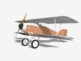 双翼滑翔机飞机sketchup模型下载_sketchup草图大师SKP模型