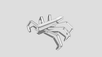 抽象蚂蚱雕塑SU模型下载_sketchup草图大师SKP模型