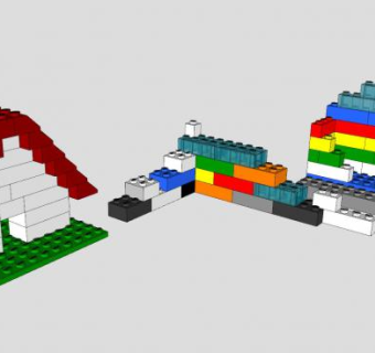 积木玩具SU模型下载_sketchup草图大师SKP模型
