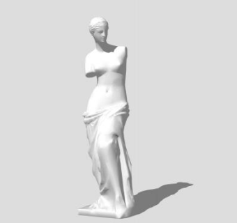 断臂的维纳斯雕像SU模型下载_sketchup草图大师SKP模型