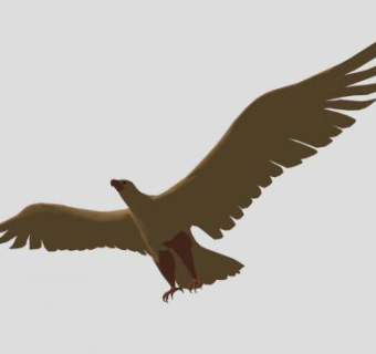 鹰雕塑SU模型下载_sketchup草图大师SKP模型