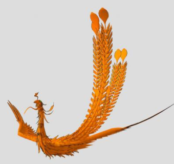 凤凰雕塑SU模型下载_sketchup草图大师SKP模型