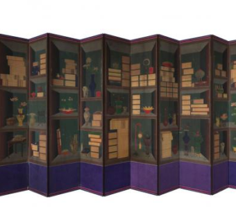 艺术屏风隔断SU模型下载_sketchup草图大师SKP模型