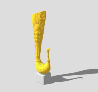 凤凰创意雕塑SU模型下载_sketchup草图大师SKP模型