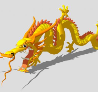 龙雕塑SU模型下载_sketchup草图大师SKP模型