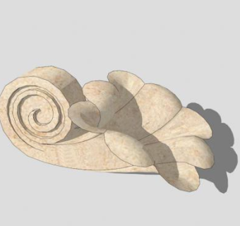 留声机创意雕塑SU模型下载_sketchup草图大师SKP模型